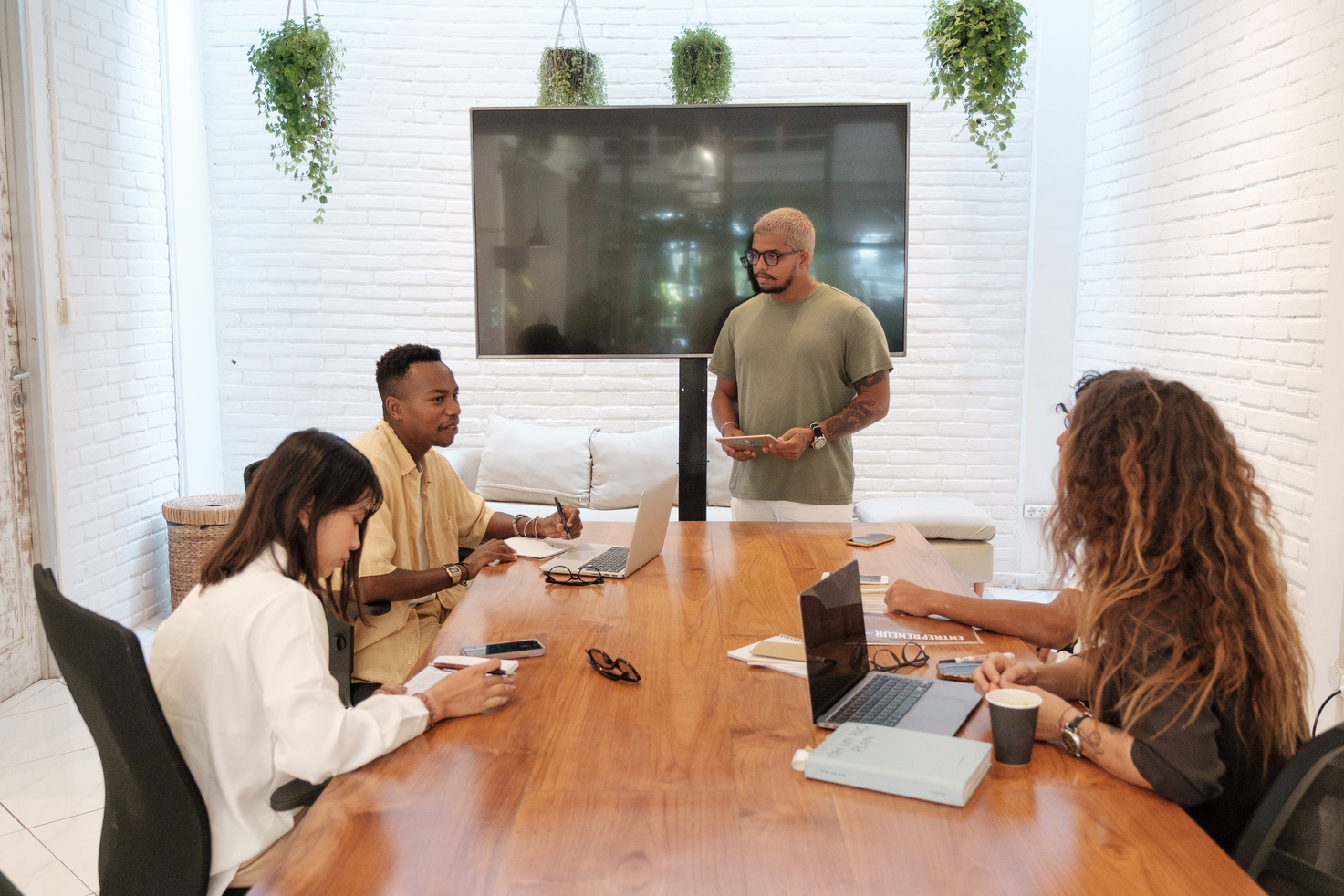 Colleagues Having a Meeting in Office